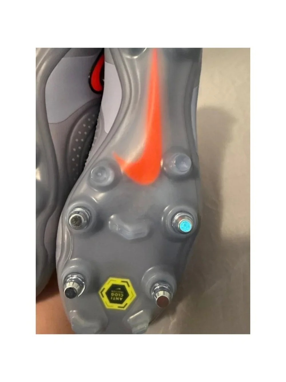 Nike Tiempo Legend 10 elite SG Pro AC Soccer cleats size 8 IM0457 400 silver